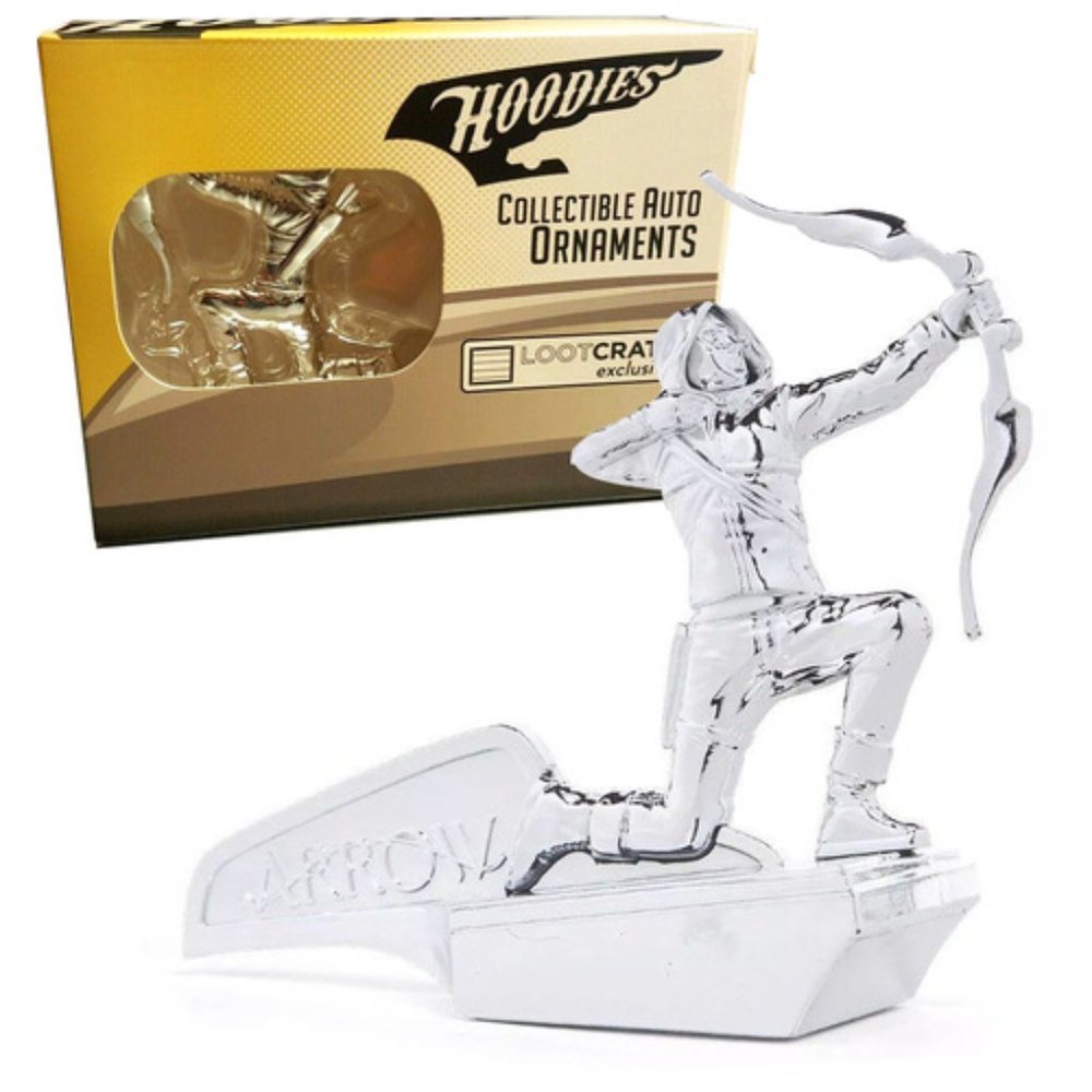 hoodies green arrow hood ornament collectible auto ornament